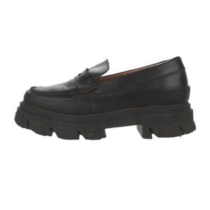 Ganni Platform Leather Loafers
